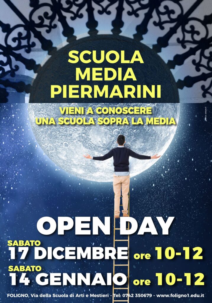 Locandina Open Day Piermarini 2022-23