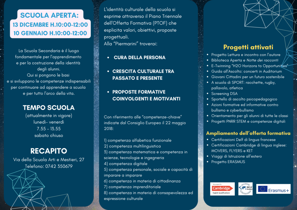 Brochure Scuola Aperta Piermarini 2025